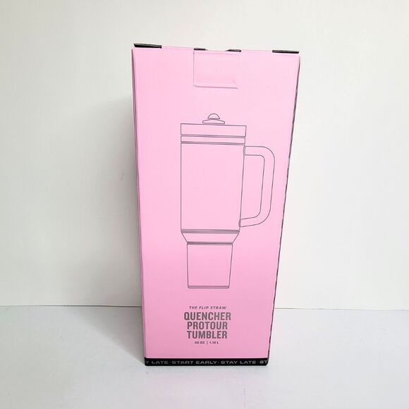 MESSI GOAT PINK X STANLEY Quencher Protour Flip Straw 40 oz Tumbler NEW IN BOX - Picture 9 of 11